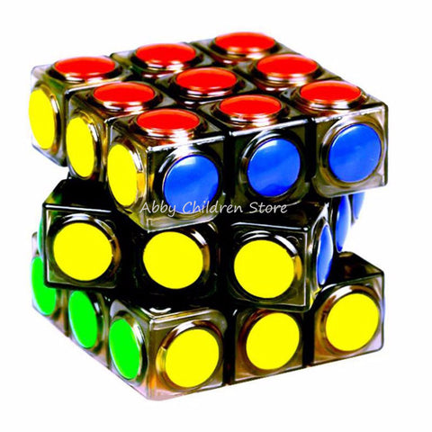 Brand New Transparent Magic Cube 3x3x3 Speed Puzzle Cube Game Dot Shape Cubos Magicos Professional Puzzle Game Toys Gifts