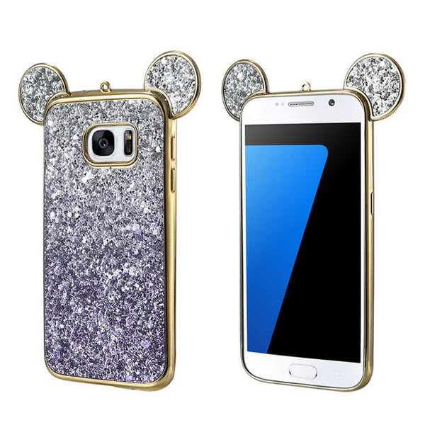 KISSCASE Phone Cases For iPhone 5 5s 6 6s 6 Plus 7 7 Plus Fashion 3D Mickey Mouse Cover Case For Samsung S6 S6 Edge S7 S7 Edge