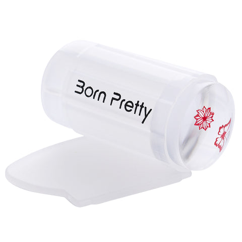 BORN PRETTY Clear Jelly Stamper Nail Art Stamper Crystal Clear Silicone Stamper & Scraper Stamping Nail Tools#24059