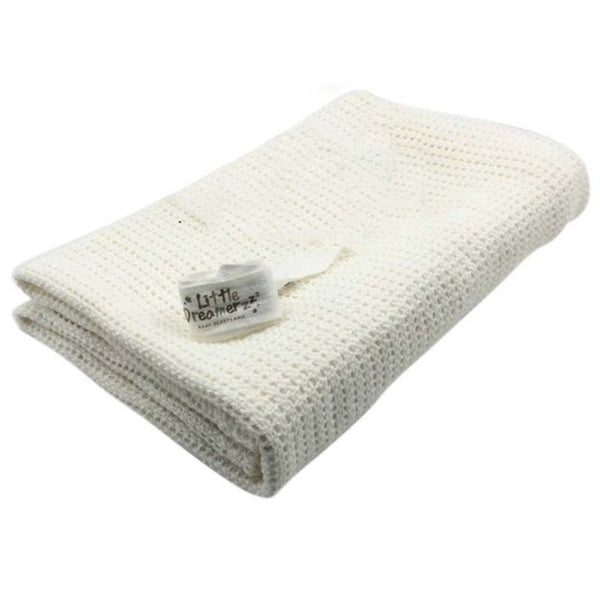 Newest Newborn Baby Blankets Cotton Swaddling Crochet Prop Crib Sleeping Bed Supplies 100cmX75cm
