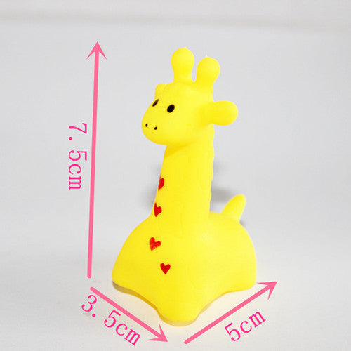 1PCS Bath Toys in the Bathroom Baby Toy for Children Water Spray Animal Soft Rubber Toys Bear Frog Giraffe for Boys Girls MYT02