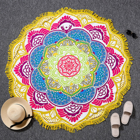 Indian Bohemian Mandalas Tapestry Totem Lotus Wall Hanging Sandy Beach Towels Yoga Mat Blanket Camping Mattress Bikini Cover Up