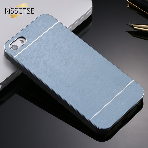 KISSCASE 4s Hot Luxury Aluminum Metal Brush Case for iphone 4 4S Phone Accessories Hard Back Cover for iphone 4 High Quality