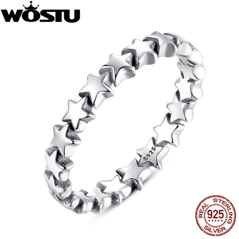 100% Authentic 925 Sterling Silver 6 Style Stackable Party Rings For Women Compatible with Original Jewelry Fine Gift
