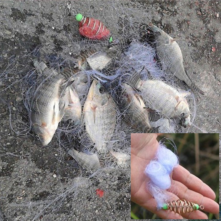 Anmuka New Design Copper Spring Shoal Fishing Net Netting Luminous beads Swivel  fishing lure fishing hooks fishing tackle