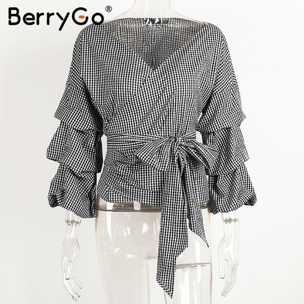 BerryGo Off shoulder ruffle white blouse Sexy cotton cool blouse shirt women Winter 2016 female strappy top tees blusas