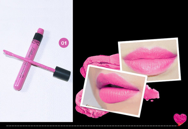 Waterproof Elegant Daily Color liquid Lipstick matte smooth lip stick lipgloss Long Lasting Sweet girl Lip lipstick to mouth