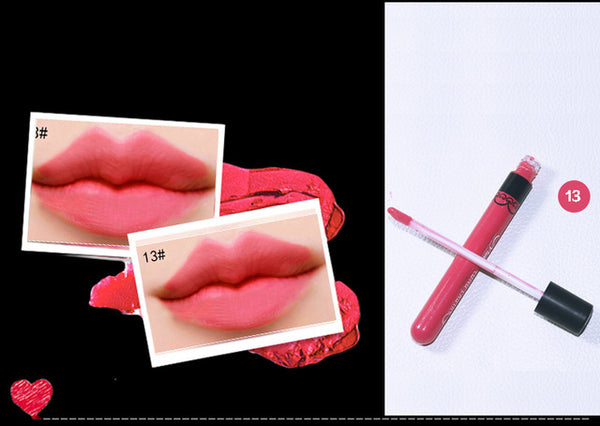 Waterproof Elegant Daily Color liquid Lipstick matte smooth lip stick lipgloss Long Lasting Sweet girl Lip lipstick to mouth