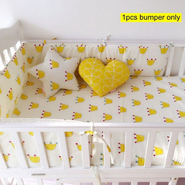 Muslinlife(1pcs bumper only)Fashion hot crib bumper infant bed,baby bed bumper clauds/star/dot/tree,safe protection for baby use
