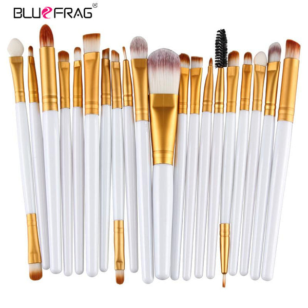 20pcs Eye Makeup Brushes Set Eyeshadow Blending Brush Powder Foundation Eyeshadading Eyebrow Lip Eyeliner Brush Cosmetic Tool