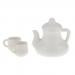 White Mugs 1:12 Dolls House Miniature Cups & Pot Set Dollhouse Direction Furniture Toys Plactic Coffee Tea Cups Accessory