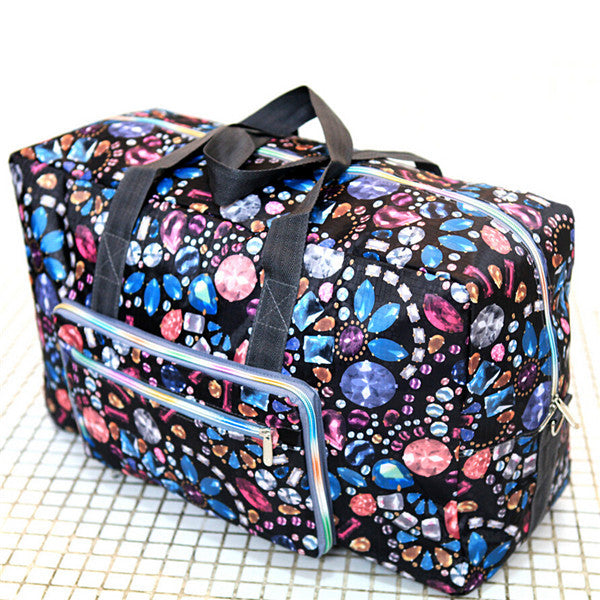 WEIJU 2017 New Folding Travel Bag Large Capacity Waterproof Printing Bags Portable Women's Tote Bag Travel Bags Women