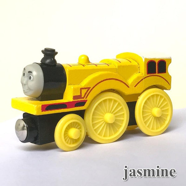 wooden toys thomas train Magnetic thomas and friends Wooden Model Train for baby children Kids 6 Colors