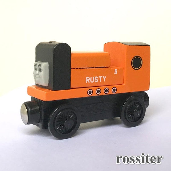 wooden toys thomas train Magnetic thomas and friends Wooden Model Train for baby children Kids 6 Colors
