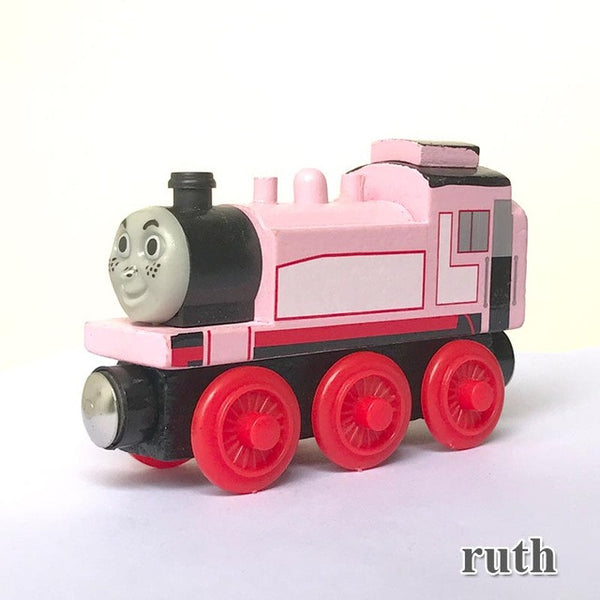 wooden toys thomas train Magnetic thomas and friends Wooden Model Train for baby children Kids 6 Colors