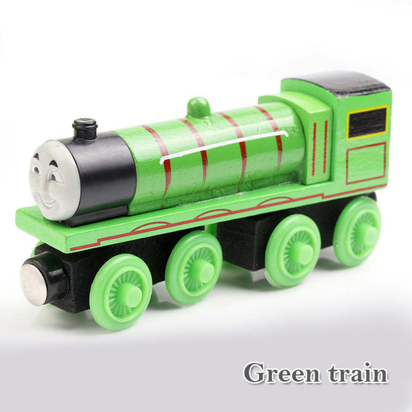 wooden toys thomas train Magnetic thomas and friends Wooden Model Train for baby children Kids 6 Colors