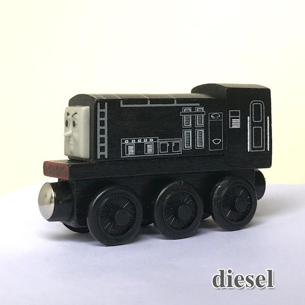 wooden toys thomas train Magnetic thomas and friends Wooden Model Train for baby children Kids 6 Colors
