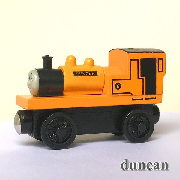 wooden toys thomas train Magnetic thomas and friends Wooden Model Train for baby children Kids 6 Colors