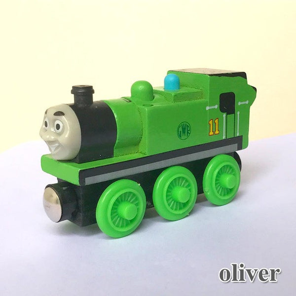 wooden toys thomas train Magnetic thomas and friends Wooden Model Train for baby children Kids 6 Colors