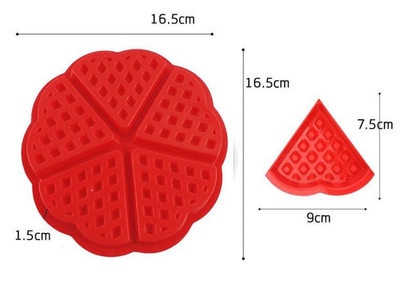 High Quality Waffle Makers for Kids Silicone Cake Mould Waffle Mould Silicone Bakeware Set Nonstick Silicone Baking Mold Set