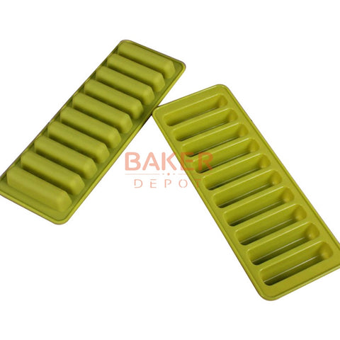silicone bakeware mold Chocolate Molds 10 holes Long finger Cake Molds Thumb Cookies Moulds SICM-215-6