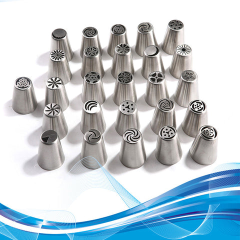 Cake Tools Stainless Steel Icing Piping Nozzles Tips Fondant  Cake Decorating Biscuits Bakeware Baking  Pastry Tools  DIY