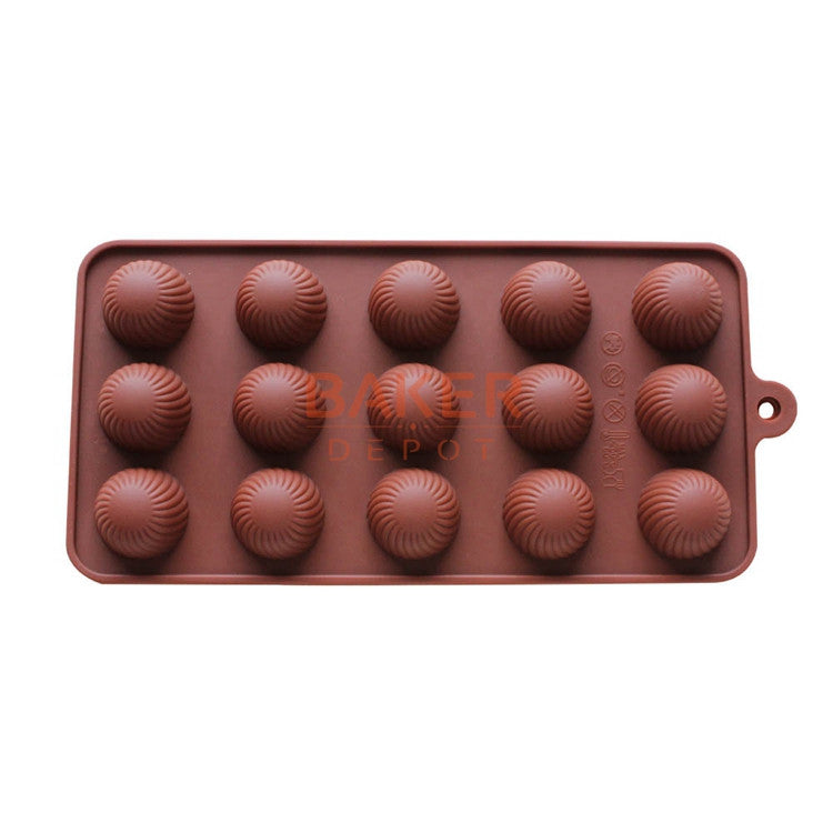 DIY silicone bakeware stable 15 holes round silicone chocolate mold jelly pudding mold silicone ice cube CDSM-157