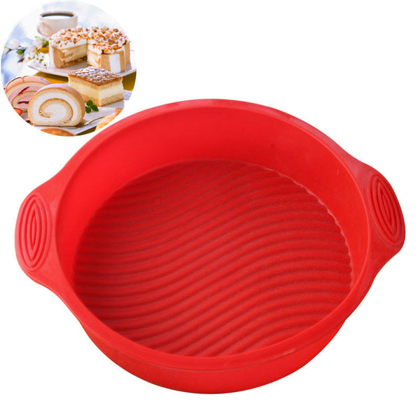 29*24*5.3cm Baking Molds Round Shape 3D Silicone Cake Mold Baking Tools Bakeware Maker Tray Hot Sale