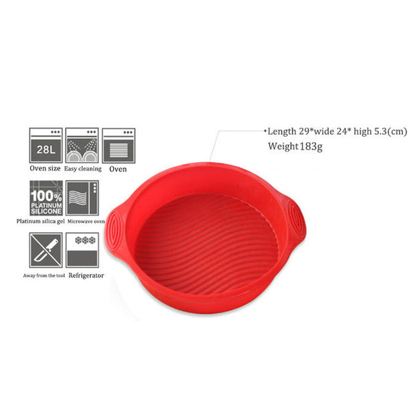 29*24*5.3cm Baking Molds Round Shape 3D Silicone Cake Mold Baking Tools Bakeware Maker Tray Hot Sale