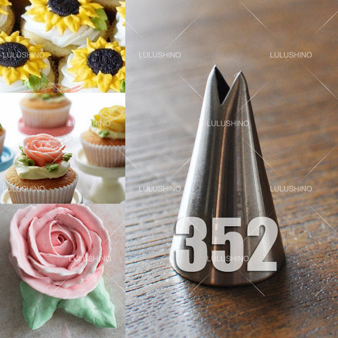 Quality Fondant Decorations Bakeware #352 Rose Leaves Cupcake Decorating Tips Pastry Nozzles