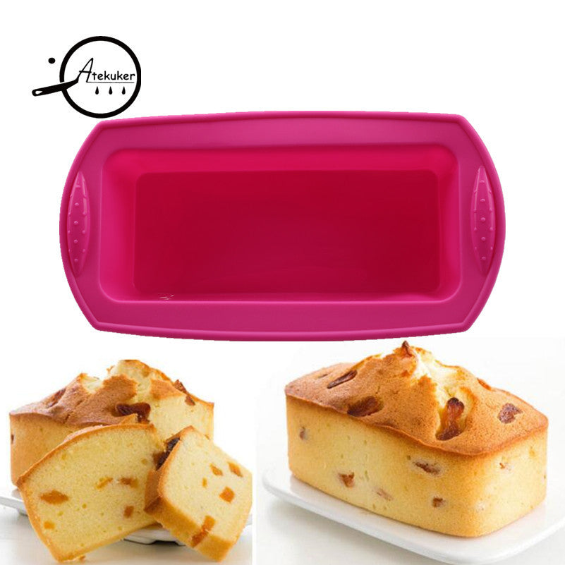 27.5*14*6.2cm Rectangle Silicone Form For Cake Baking Mold Bakeware Cooking Tools Bread Toast Bakery Kitchen Accessories