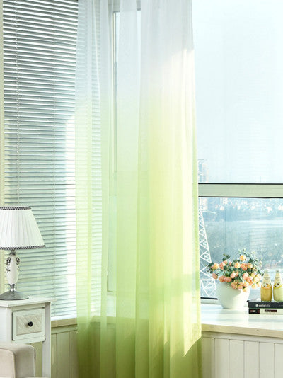 Tulle Curtains 3d Printed Kitchen Decorations Window Treatments American Living Room Divider Sheer Voile curtain Single Panel