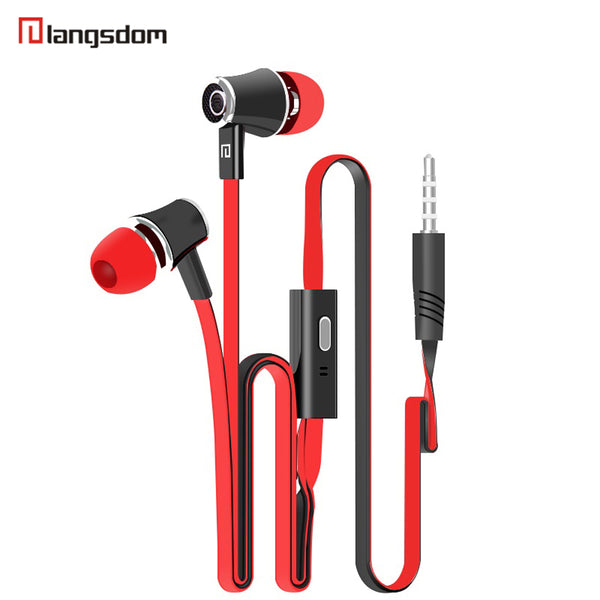 Langsdom JM21 Stereo Bass Earphone Earpieces Headset with MIC 3.5MM Hands-free for Apple Samsung Sony HTC Mp3 Tablet yotaphone 2