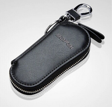 2017 Best Selling Men's 100% Genuine Cow Leather Purse Car Key Wallets Fashion Women Housekeeper Holders carteira chave