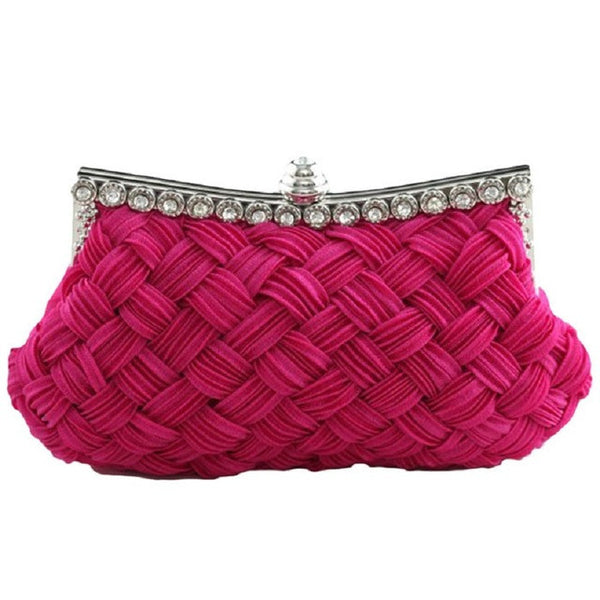 Naivety New Luxury Women Satin Evening Party Handbag Socialite Casual Clutch Bag JUL1 drop shipping