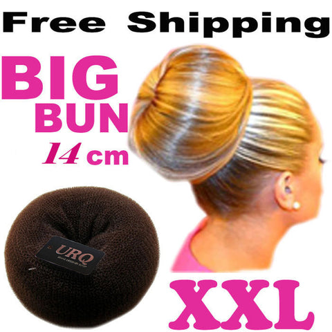 Retail Big bun 14CM 3-Color princess donuts meatball headwear hair accessory headband Free Shipping Wholesale