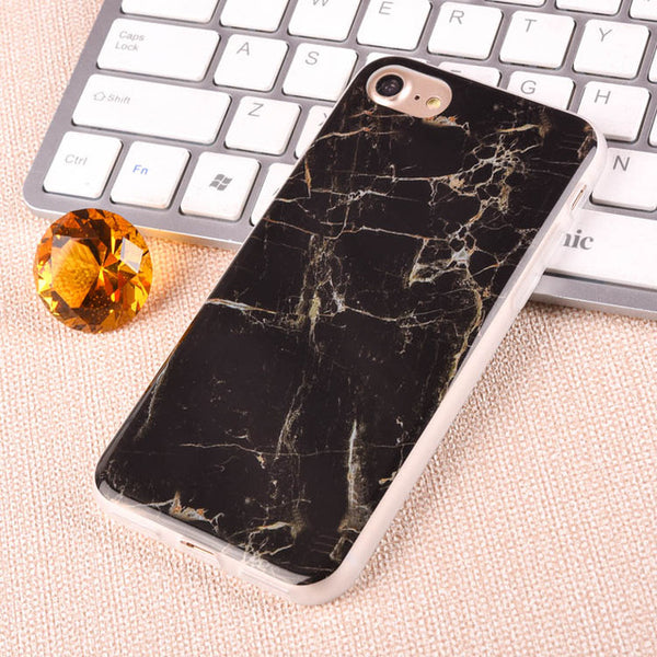 For Apple iPhone 7 6 6s Plus 5 5S SE Luxury Marble Stone Case Soft TPU Back Cover Capa Coque Fundas Phone Cases For iPhone7 Plus