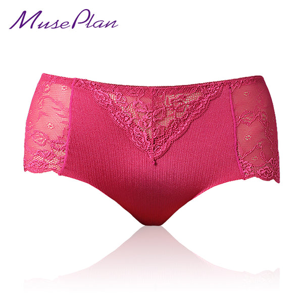 Women cotton underwear seamless briefs sexy women's Panties  full transparent lace seamless  plus size women underwear panty