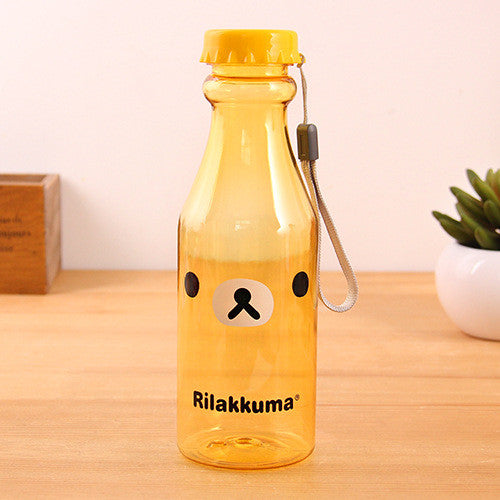 My Water Bottle 500ml Fashion Bear Sports Shaker Bottle For cicycle outdoor Juice Drinkware Readily Space Cup Bottle