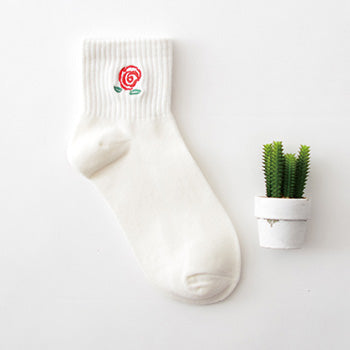 1pair=2pcs 35-40 Unisex Cotton Harajuku Socks for Women Men Ulzzang Calcetines Black White Japanese Socks