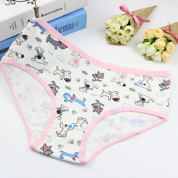 TWTZQ New Women's Undwear Sexy Animal Giraffe Cat Dogs Panties Bear Briefs Female Lingerie For Girls Briefs Soft Calcinha 2NK108