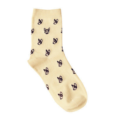 35-43 INNCH Lovely Daily Animal Weel SOCKS Watermelon Dachshund Beagle Lion Farm Bull Terrier Elephant Fox Pill Fruit Guard ZK34