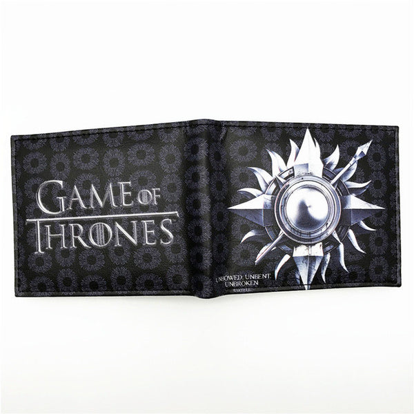 New PU Leather Wallet Game of Thrones Short Wallets With Card Holder Men And Women Purse Cartoon Wallet Dollar Price