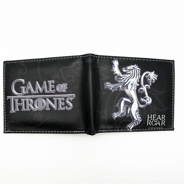 New PU Leather Wallet Game of Thrones Short Wallets With Card Holder Men And Women Purse Cartoon Wallet Dollar Price