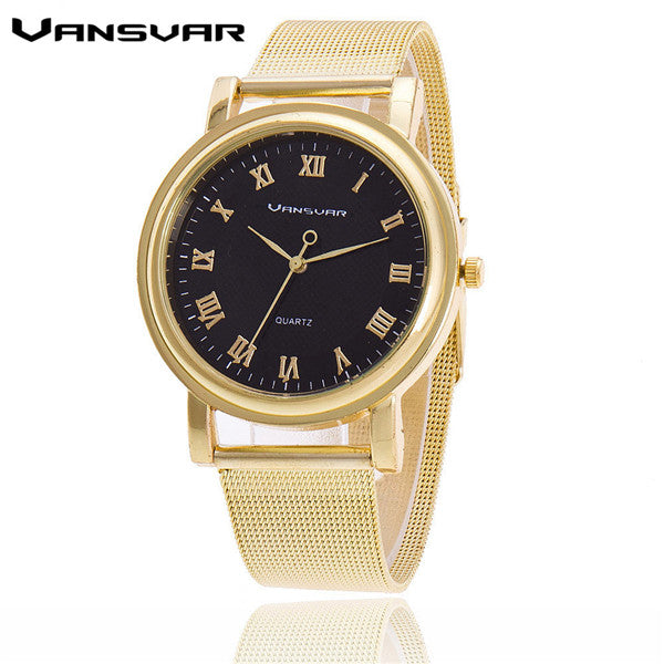 Vansvar Women Silver Watches Fashion Watches Ladies Casual Wrist Watch Quartz Watch Relogios Feminino Dames Drop Shipping 1154