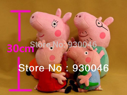 SELLWORLDER Brinquedos 4pcs/set Pig Family Wholesale Stuffed Animals & Plush Toys