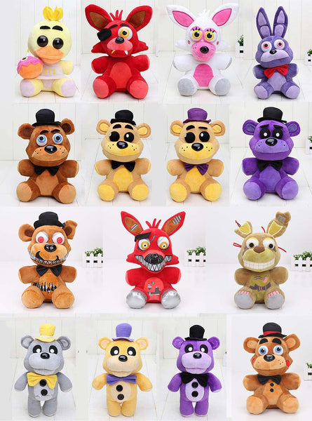 25cm - 30cm Five Nights At Freddy's plush FNAF Bear Fox Golden Freddy Nightmare Fredbear foxy chica bonnie kids Plush Toys Doll