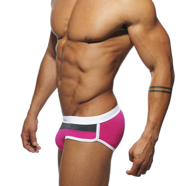 new 2017 man's Brand swimming briefs swimwear shorts trunks boxers patchwork color  Low waist Summer Men's Swim beach nadar