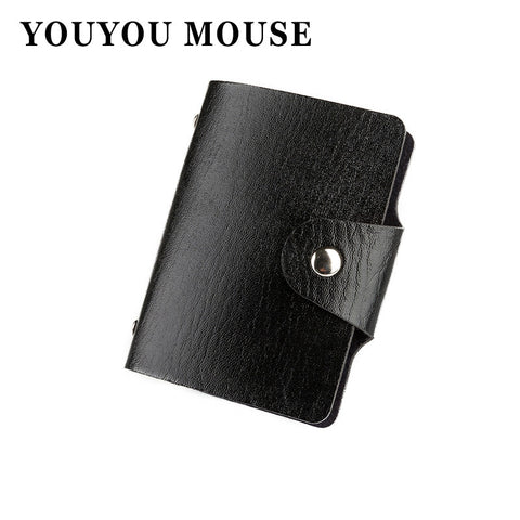 YOUYOU MOUSE 1pcs Men's Women Leather Credit Card Holder/Case Card Holder Wallet Business Card Package PU Leather Bag