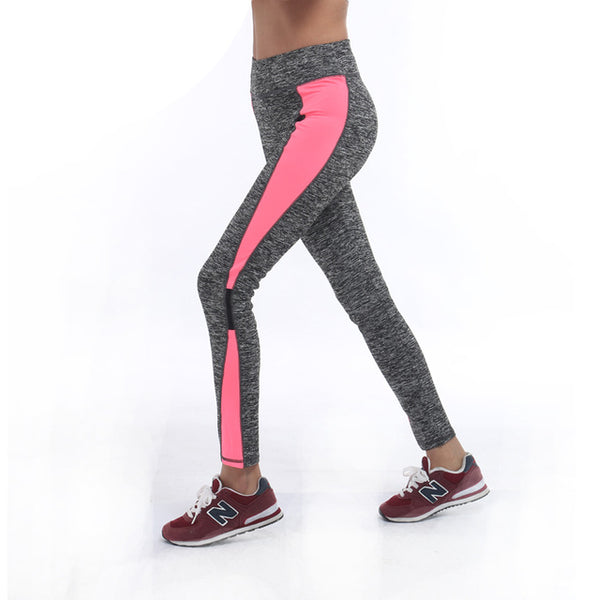 2017 Women Lady Activewear Pink Legging Spring Summer light grey Pant Autumn High Waist Leggins 1208 American Original Order